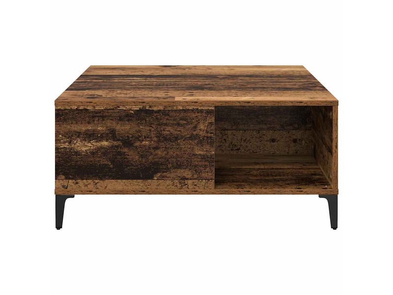  Table basse - table de salon - table à thé bois ancien 80 x 80 x 36,5 cm bois d'ingénierie  - Conforama E