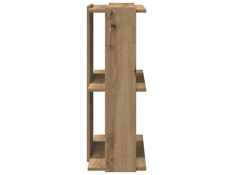  Bibliothèque à 3 niveaux, armoire à livres chêne artisanal 60x30x80 cm  - Conforama E