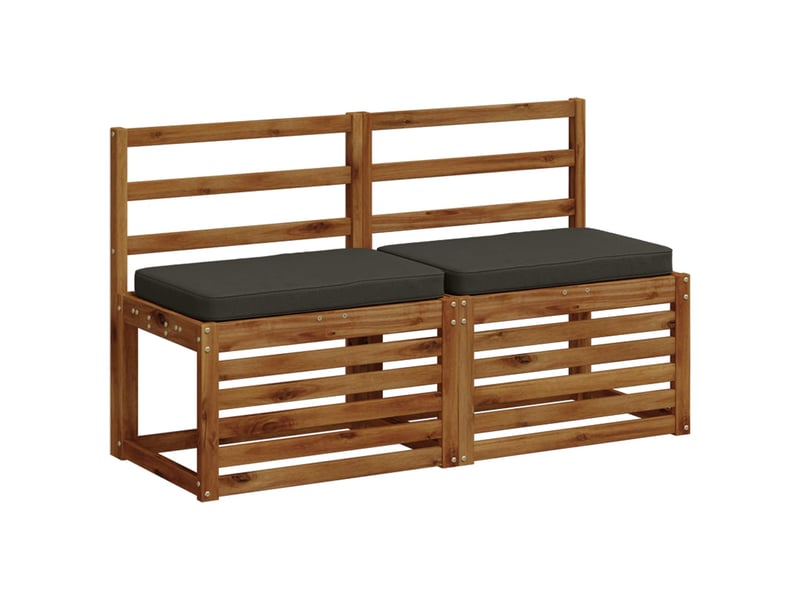 Lot de 2 coussins de banc, coussins d'assise vught 100 % polyester cf58315 - Conforama C