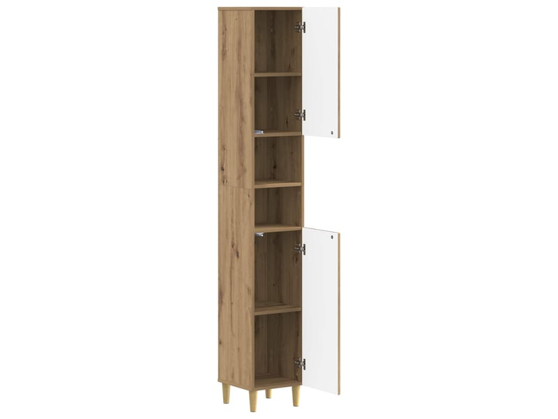 Colonne de salle de bain avec étagère ouverte delft shl483 - Conforama C