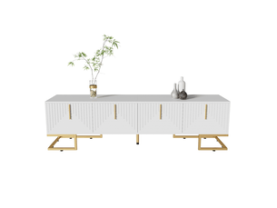 Meuble tv coloris blanc 170 cm OKWISH