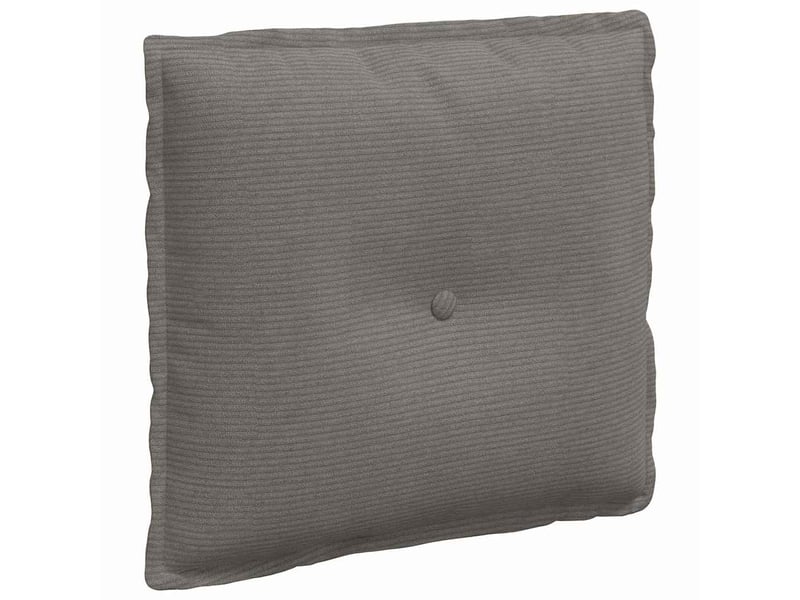 Coussin de dos, coussin de dossier gris clair 50 x 45 cm tissu en velours côtelé cf54675 - Conforama A