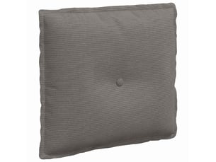 Coussin de dos, coussin de dossier gris clair 50 x 45 cm tissu en velours côtelé cf54675