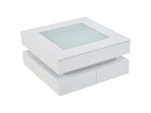 Table basse carré(e) coloris blanc <strong>HAUSS SPOLE</strong> <strong></strong> - 70 cmx70 cm