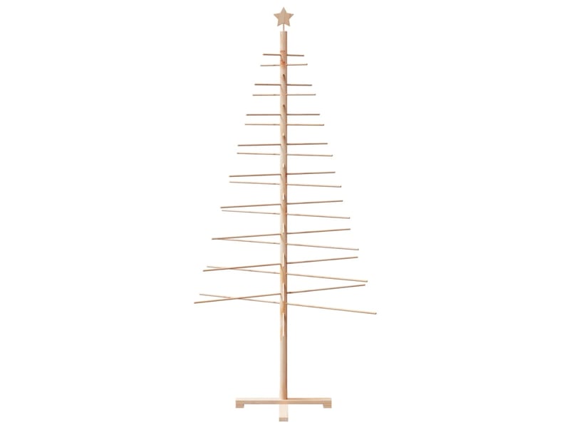  Sapin de noël - arbre de noël en bois pour décoration 210 cm bois massif de pin  - Conforama C