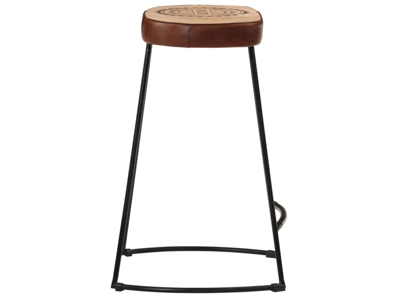  Lot de 2 tabouret de bar, chaise de bar marron foncé 41x29x62 cm shl23199  - Conforama D
