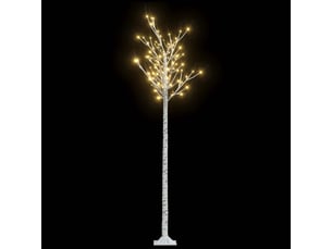 Sapin de noël, arbre de noël 200 led blanc chaud saule 2,2 m int et ext