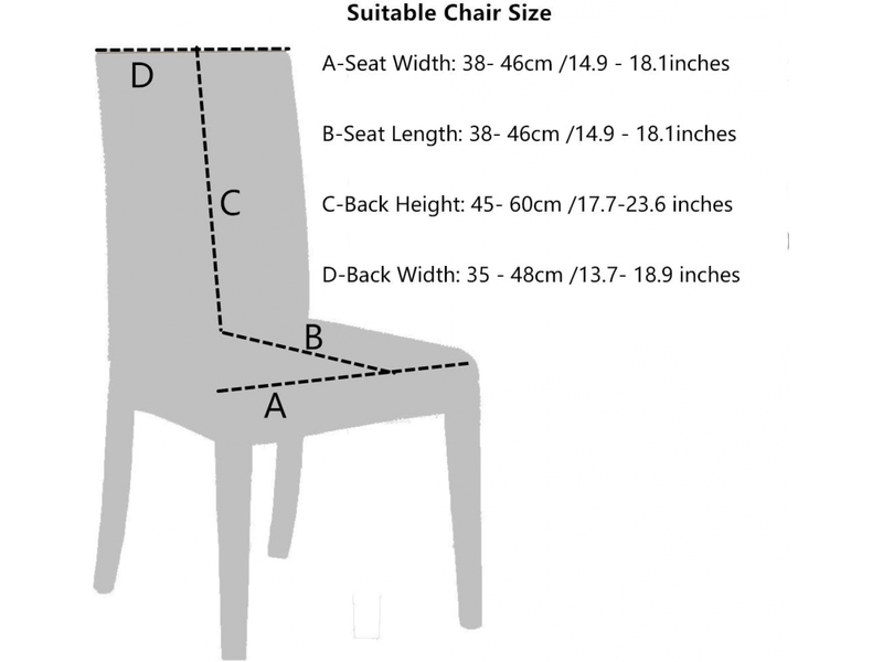  Housse de chaise de salle à manger monobloc, élastique, amovible, lavable, taille universelle noire XLH-ZLS-009410MF - Conforama C