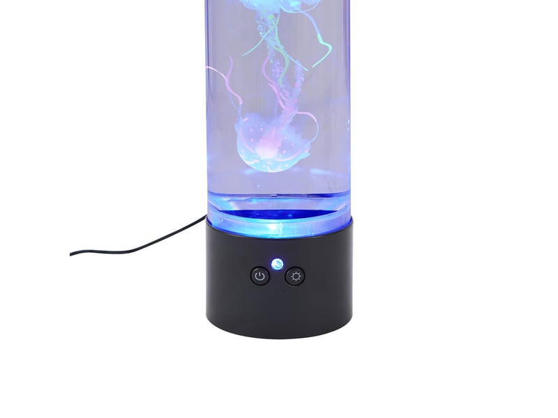  Tube à bulles noir 30cm avec led rgb - dweller  - Conforama D
