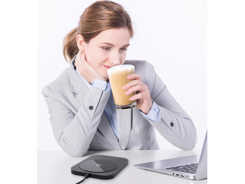  Chauffe-tasse à café, chauffe-bougie intelligent, chauffe-tasse électrique avec en bureau, chauffe-boisson électrique pour chocolat chaud, lait, pour Use as directed - Conforama E