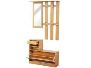 Console 1 tiroir(s)  coloris marron <strong></strong> <strong></strong>