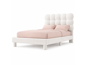 Lit simple 90x200 cm HAVRYA coloris blanc
