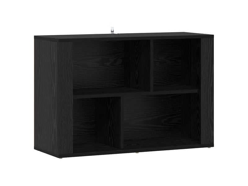  Buffet - bahut - meuble de rangement chêne noir 80 x 30 x 53 cm bois d'ingénierie  - Conforama A