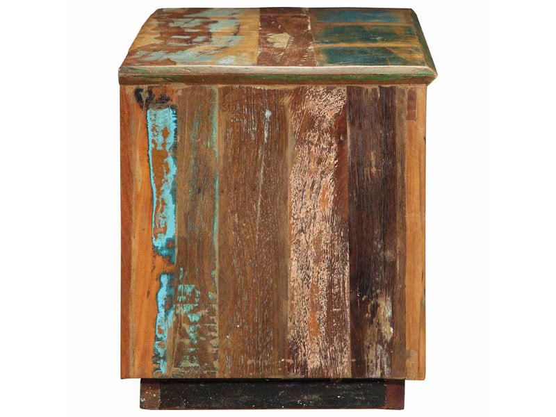  Banc à chaussures, meuble à chaussures 110x35x40 cm bois recyclé solide  - Conforama D