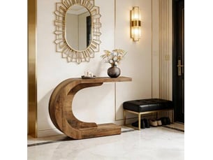 Console 0 tiroir(s)  coloris marron <strong>BEAUNIV</strong> <strong></strong> - longueur 110 cm - 110 cm