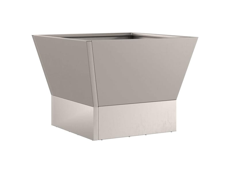  Brasero exterieur, foyer camping rouillé 40x40x35 cm acier patiné  - Conforama E