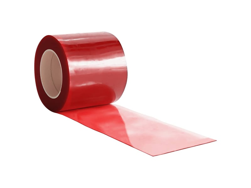  Rideau de porte rouge 200 mmx1,6 mm 50 m pvc cf43623  - Conforama D
