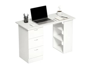 Bureau enfant 120 cm coloris blanc