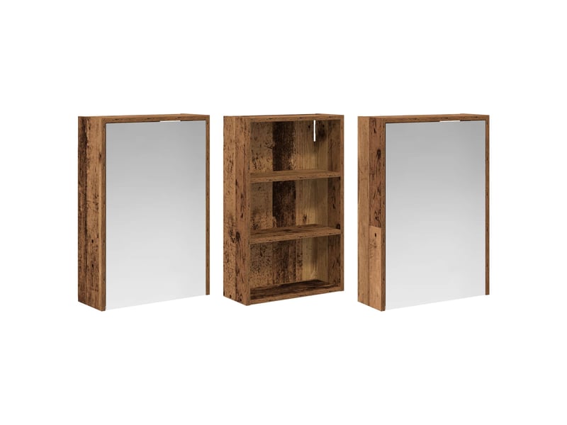 Ensemble de meubles de salle de bain 3 pcs 126x16x62.5 cm shl5853 - Conforama E