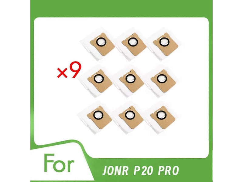 9 pcs dust bag for jonr p20 pro sweeper accessories enhanced cleaning efficiency - Conforama A