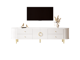 Meuble tv coloris blanc 180 cm TCQPZ  
