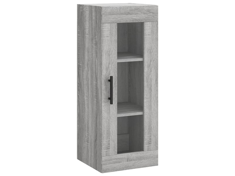 Buffet haut - bahut - meuble de rangement sonoma gris 34,5x34x180 cm bois d'ingénierie  - Conforama E