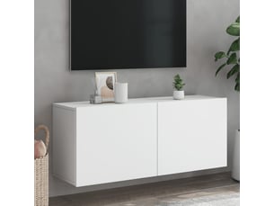 Meuble tv coloris blanc 100 cm <strong></strong>  <strong></strong>