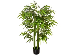 Plante artificielle bambou arbre artificiel 140 cm avec pot, fausse plante vert décoration d'intérieur