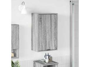 Cabinet de salle de bain, meuble de rangement gris sonoma 39x23.5x65 cm