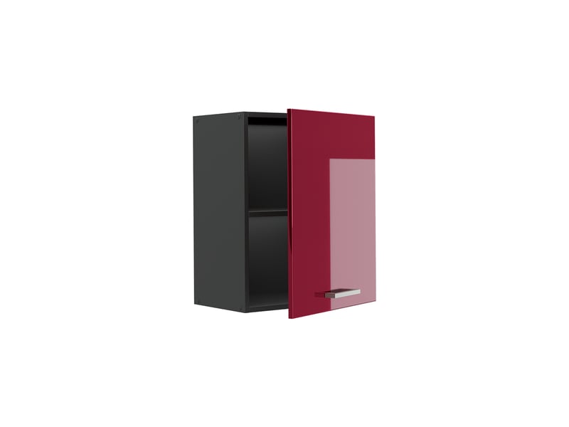  Vicco elément haut de cuisine, rouge brillantanthracite, 50cm  - Conforama C
