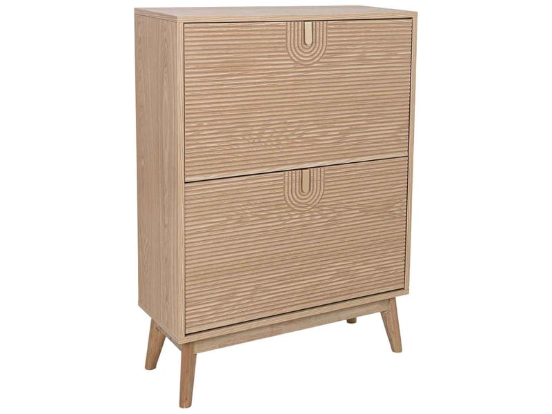  Étagère à chaussures en bois marron 70x29x102 cm (h)  - Conforama A
