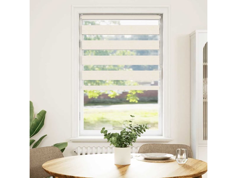  Store zèbre, store de fenêtre beige marbré largeur du tissu 75,9 cm polyester cf48321  - Conforama A