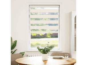 Store zèbre, store de fenêtre beige marbré largeur du tissu 75,9 cm polyester cf48321