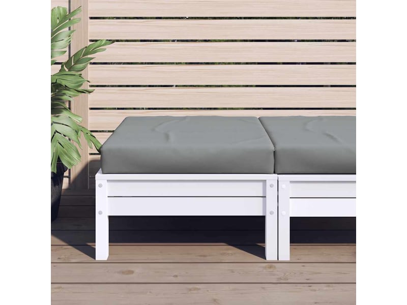  Coussin de palette, coussin de chaise, coussin de canapé gris 60x60x9,5 cm tissu oxford cf55351  - Conforama B