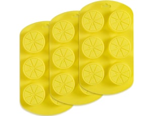 Moule en silicone en forme de fruit – 3 paquets, 6 cavités citron 3d, ustensiles de cuisson antiadhésifs de qualité alimentaire pour savon, glaçons