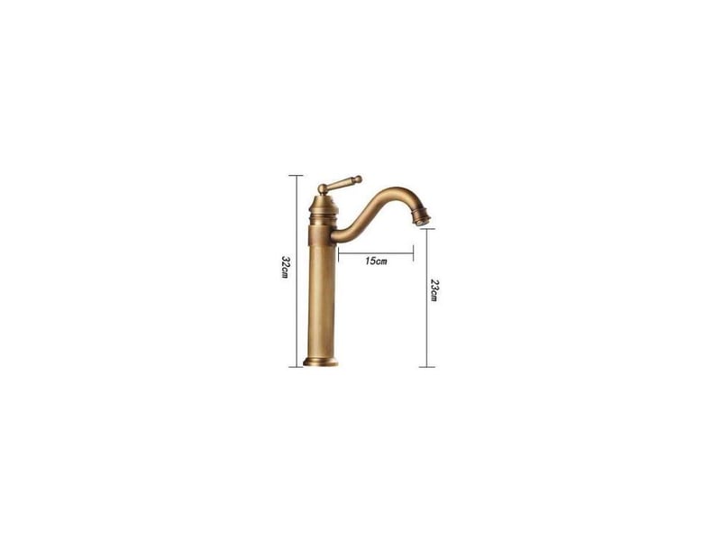 Robinet de lavabo, finition en laiton pour un style antique  - Conforama D
