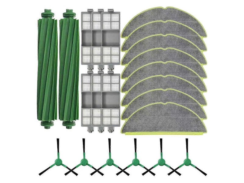  22pcs for irobot roomba 205 combo 205 vac robot spare parts vacuum main brush side brush filter mop cloth  - Conforama C