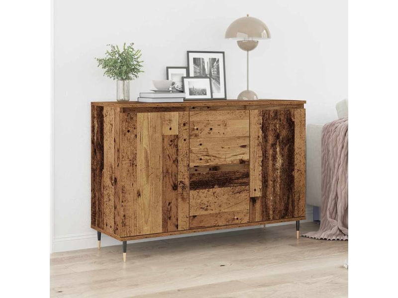  Buffet - bahut - meuble de rangement bois ancien 101,5 x 35 x 70 cm bois d'ingénierie  - Conforama B