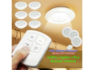 Télécommande à piles aaa lumière led sous la lumière de l'armoire 3 pièces lumière avec 1 contrôleur pc