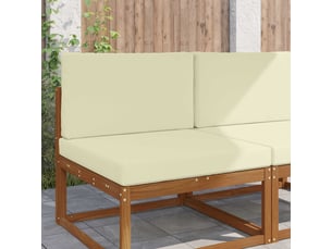 Coussin de canapé d'extérieur, coussin de chaise polyester crème 80 x 80 cm cf54082