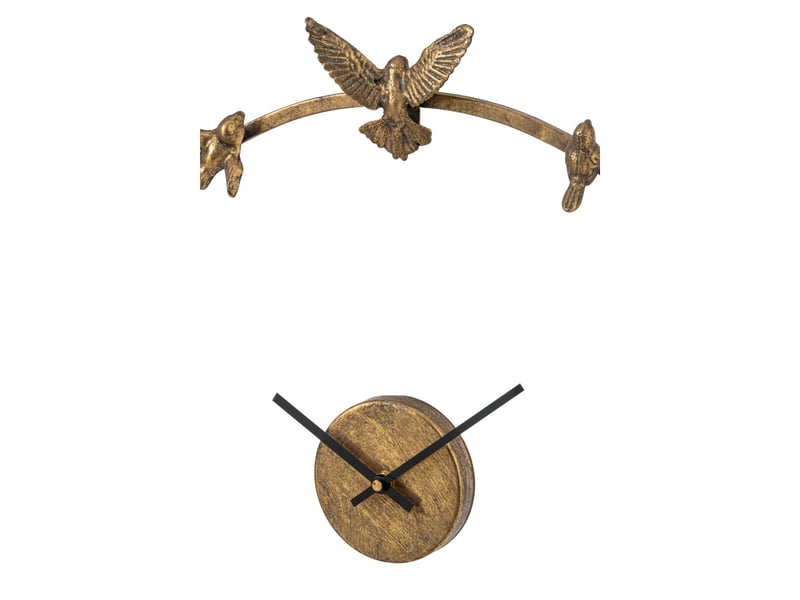  Horloge murale oiseaux vera 57cm doré  - Conforama B