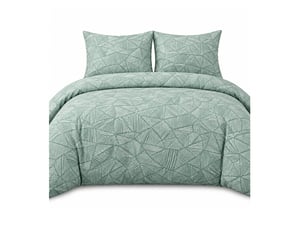 Parure de lit 220x240 cm coton 57 fils éden