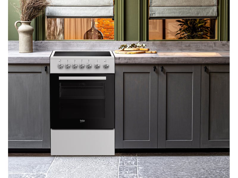 Cuisinière vitrocéramique 50 cm BEKO FSE57000WC - Conforama H