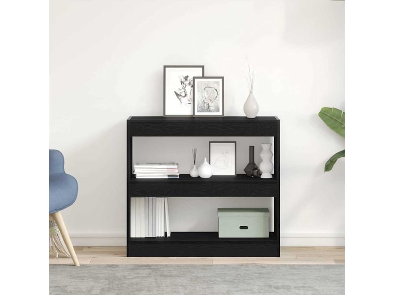  Bibliothèque 2 niveaux, armoire à livres 2 pc 80 x 30 x 72 cm bois d'ingénierie  - Conforama D