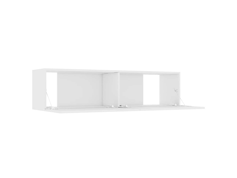  Meuble tv banc tv blanc 120x30x30 cm bois d’ingénierie  - Conforama E