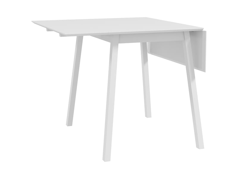  Table de cuisine pliable table à manger pliante avec plateau rabattable en bois pour 2 à 4 personnes blanc  - Conforama B