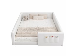 Lit simple 140x200 cm HAVRYA   coloris blanc