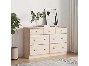 Commode 1 tiroir(s)    <strong></strong> <strong></strong> coloris marron largeur 112 cm