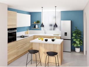 Cuisine sur mesure en kit <strong>Moka</strong> Chêne fabriquée en France