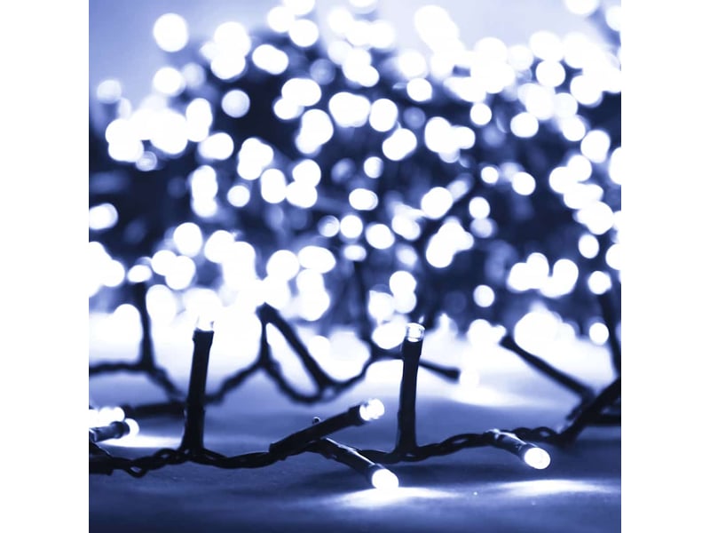 Guirlande à led, éclairage de noël compacte avec 1000 led blanc froid 25 m pvc cf62271 - Conforama D
